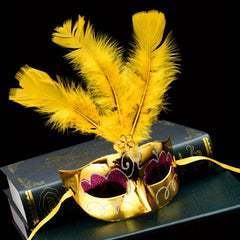Halloween Feather Princess Fairy Mask - Party Supplies