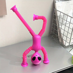 Bendable Alien Figures Telescopic Tube Cartoon Toys Fidget Stretch