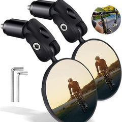 Foldable Convex Bicycle Rearview Mirror Reflective