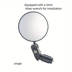 Foldable Convex Bicycle Rearview Mirror Reflective