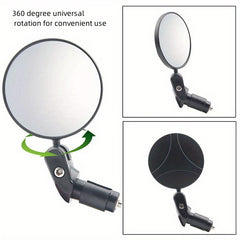 Foldable Convex Bicycle Rearview Mirror Reflective