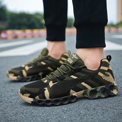 Camouflage Mesh Running Sport Shoes Non Slip Snea