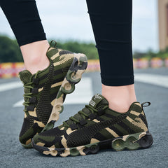 Camouflage Mesh Running Sport Shoes Non Slip Snea