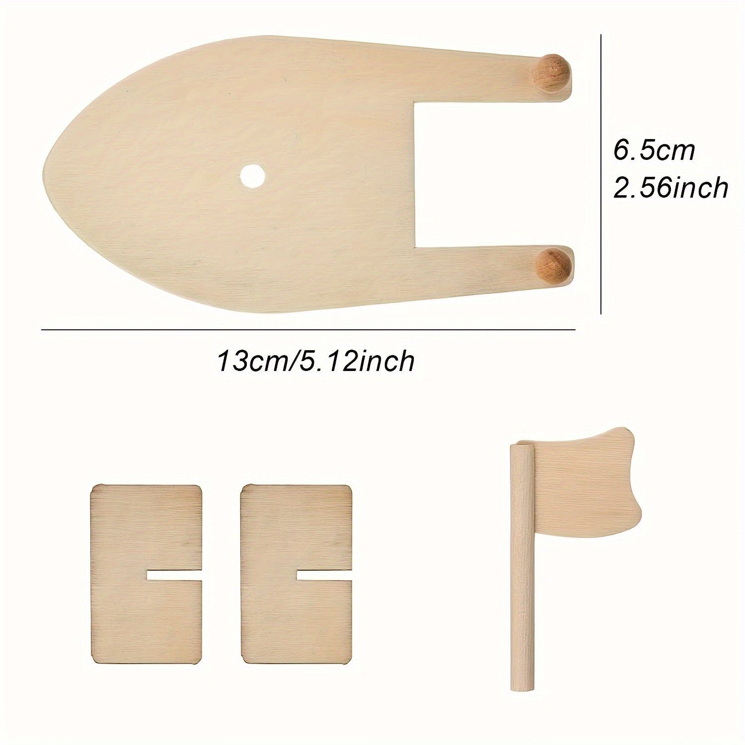 8pcs DIY Wooden Sailboat Rubber Band Paddle Boat Paint And Decorate