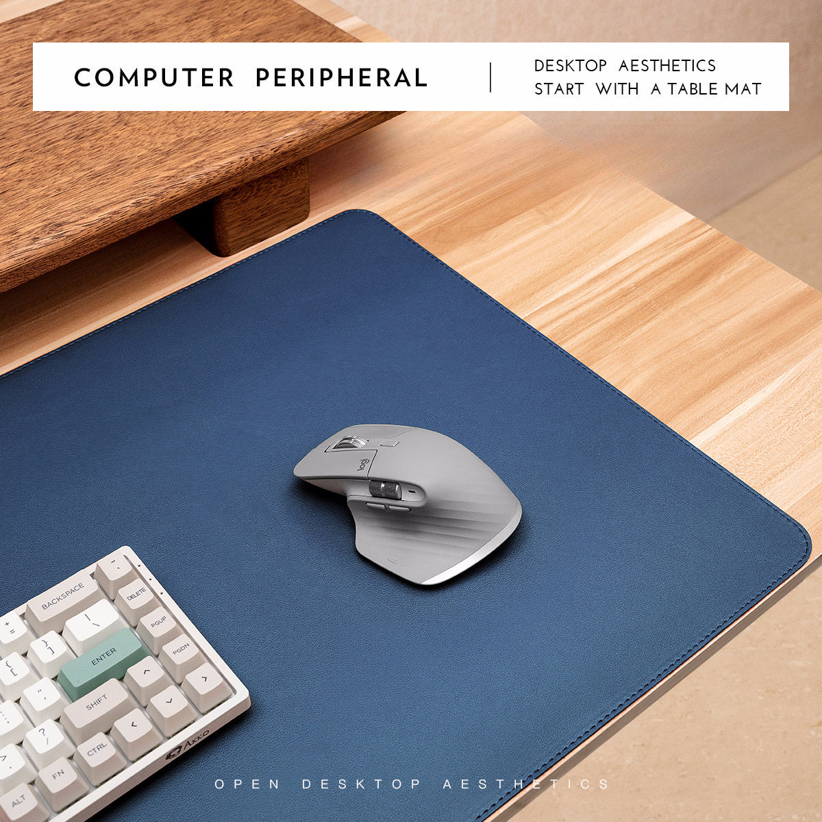 Faux Leather Desk Pad Oversized Mouse Keyboard Writing Computer Supplies