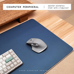 Faux Leather Desk Pad Oversized Mouse Keyboard Writing Computer Supplies