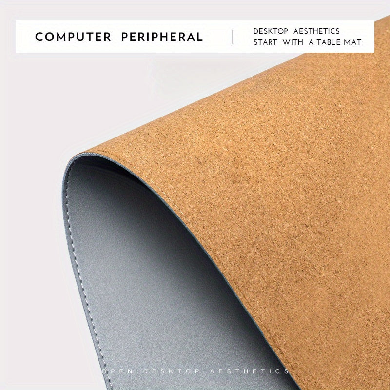 Faux Leather Desk Pad Oversized Mouse Keyboard Writing Computer Supplies