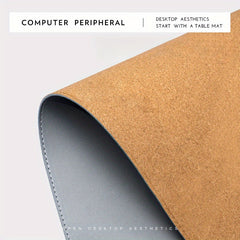 Faux Leather Desk Pad Oversized Mouse Keyboard Writing Computer Supplies