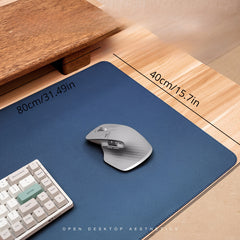 Faux Leather Desk Pad Oversized Mouse Keyboard Writing Computer Supplies