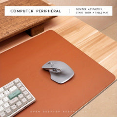 Faux Leather Desk Pad Oversized Mouse Keyboard Writing Computer Supplies