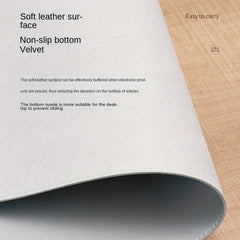 Faux Leather Desk Pad Oversized Mouse Keyboard Writing Computer Supplies