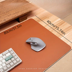 Faux Leather Desk Pad Oversized Mouse Keyboard Writing Computer Supplies