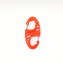 Plastic Steel S-shaped Buckle Keychain Backpack Hanging Carabiner