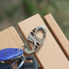 Plastic Steel S-shaped Buckle Keychain Backpack Hanging Carabiner