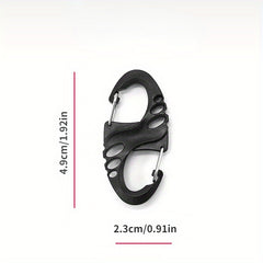 Plastic Steel S-shaped Buckle Keychain Backpack Hanging Carabiner
