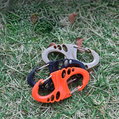 Plastic Steel S-shaped Buckle Keychain Backpack Hanging Carabiner