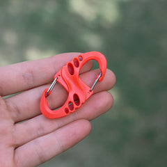 Plastic Steel S-shaped Buckle Keychain Backpack Hanging Carabiner