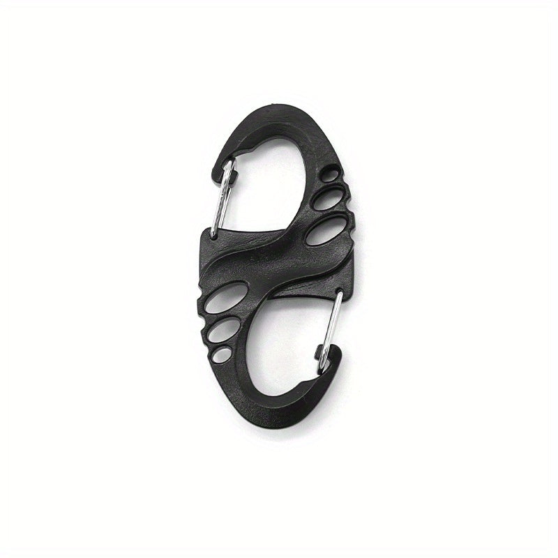 Plastic Steel S-shaped Buckle Keychain Backpack Hanging Carabiner