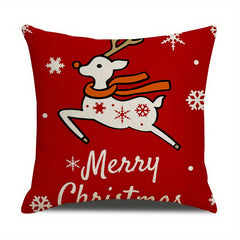 Christmas Decorations Pillow Cover for Party Home Room Sofa Car