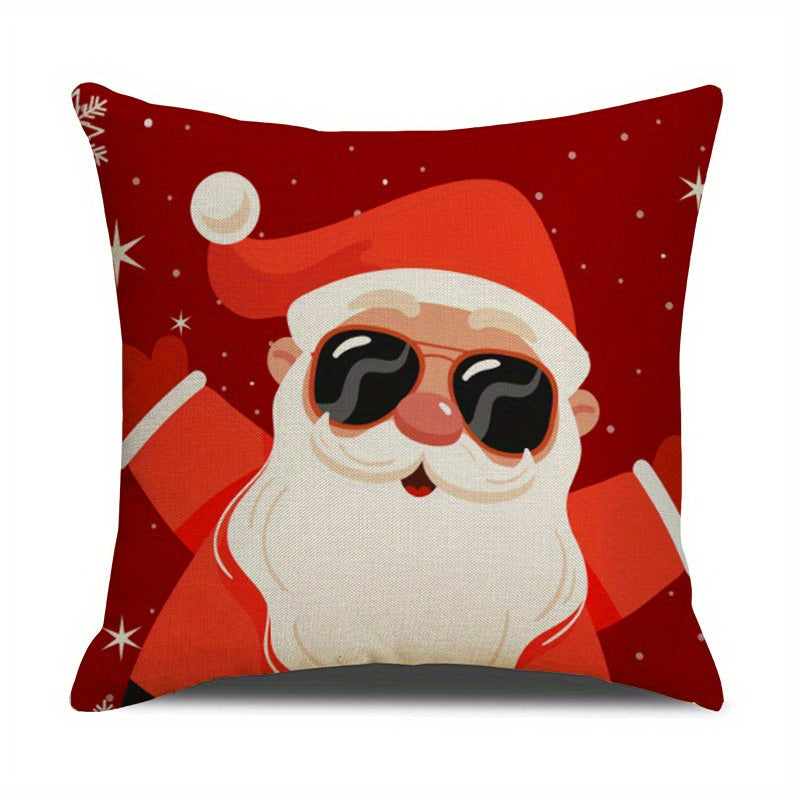 Christmas Decorations Pillow Cover for Party Home Room Sofa Car