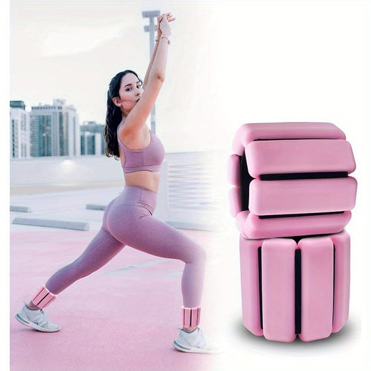 Adjustable Ankle/Wrist Weights Set 907g for Yoga Pilates Aerobics