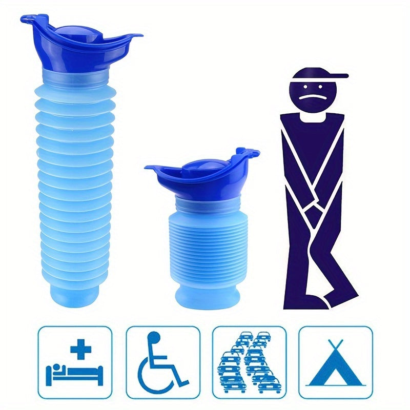 750ml Portable Shrinkable Urinal for Outdoor Travel and Camping