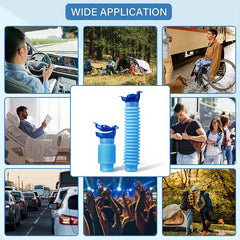 750ml Portable Shrinkable Urinal for Outdoor Travel and Camping