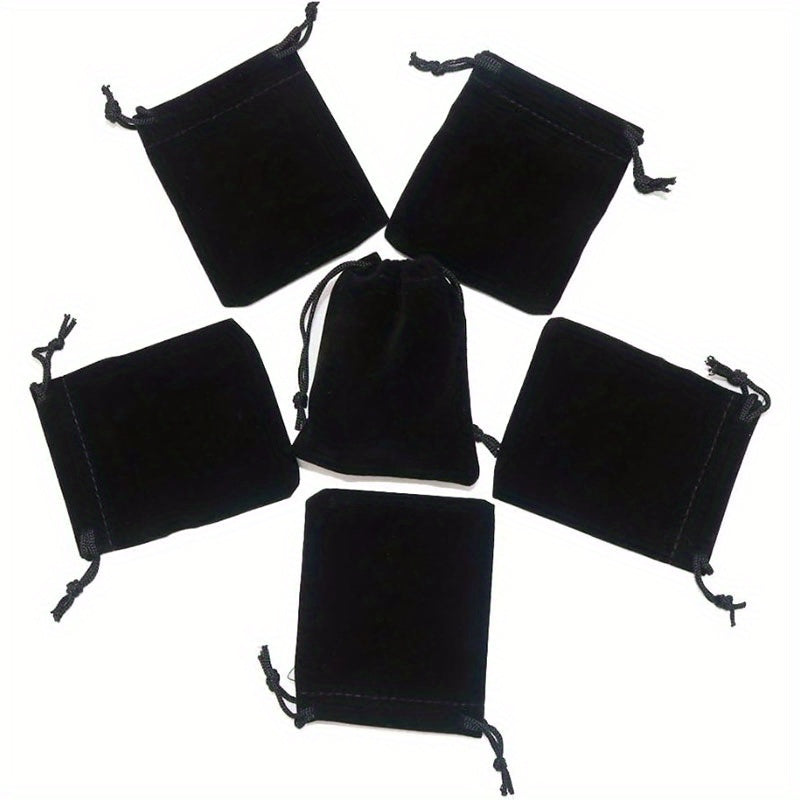 10pcs Velvet Drawstring Bags Jewelry Gift Packaging
