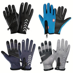 Winter Thermal Gloves Windproof Waterproof Touchscreen Gloves 4 Colors 3 Sizes