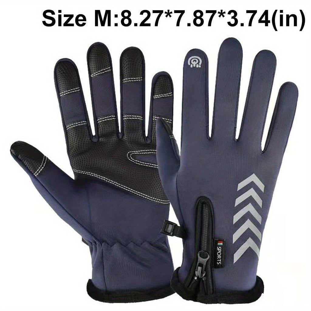 Winter Thermal Gloves Windproof Waterproof Touchscreen Gloves 4 Colors 3 Sizes