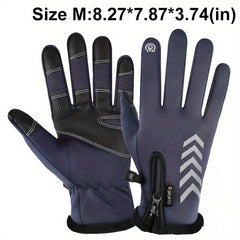 Winter Thermal Gloves Windproof Waterproof Touchscreen Gloves 4 Colors 3 Sizes