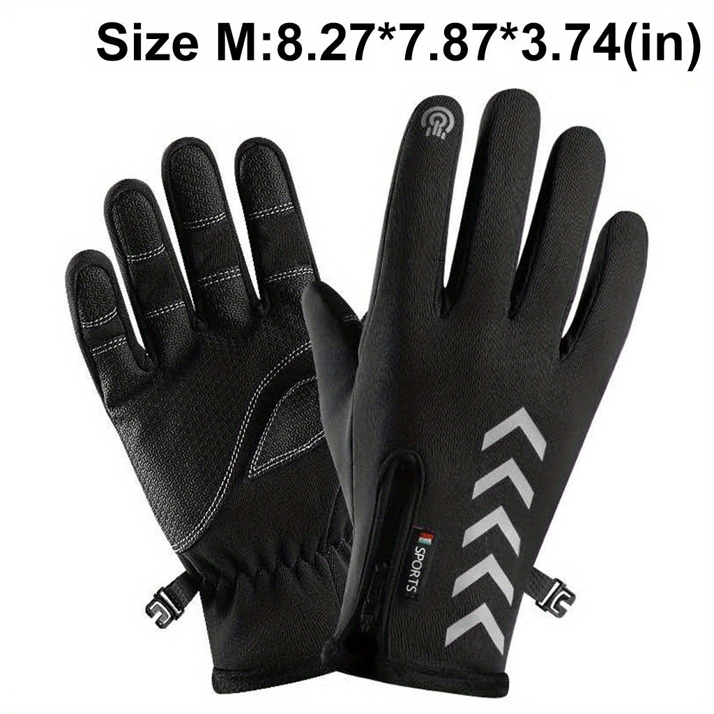 Winter Thermal Gloves Windproof Waterproof Touchscreen Gloves 4 Colors 3 Sizes