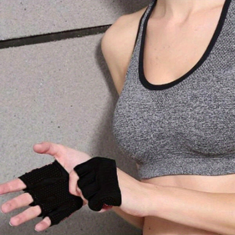 Anti Slip Four Finger Gloves For Fitness Sports - Pair