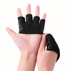 Anti Slip Four Finger Gloves For Fitness Sports - Pair