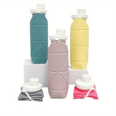 Portable Folding Water Cup 600ml Telescopic Bottle for Travel Sports