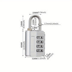 Colorful Luggage Padlock Gym Anti-theft Mini Lock