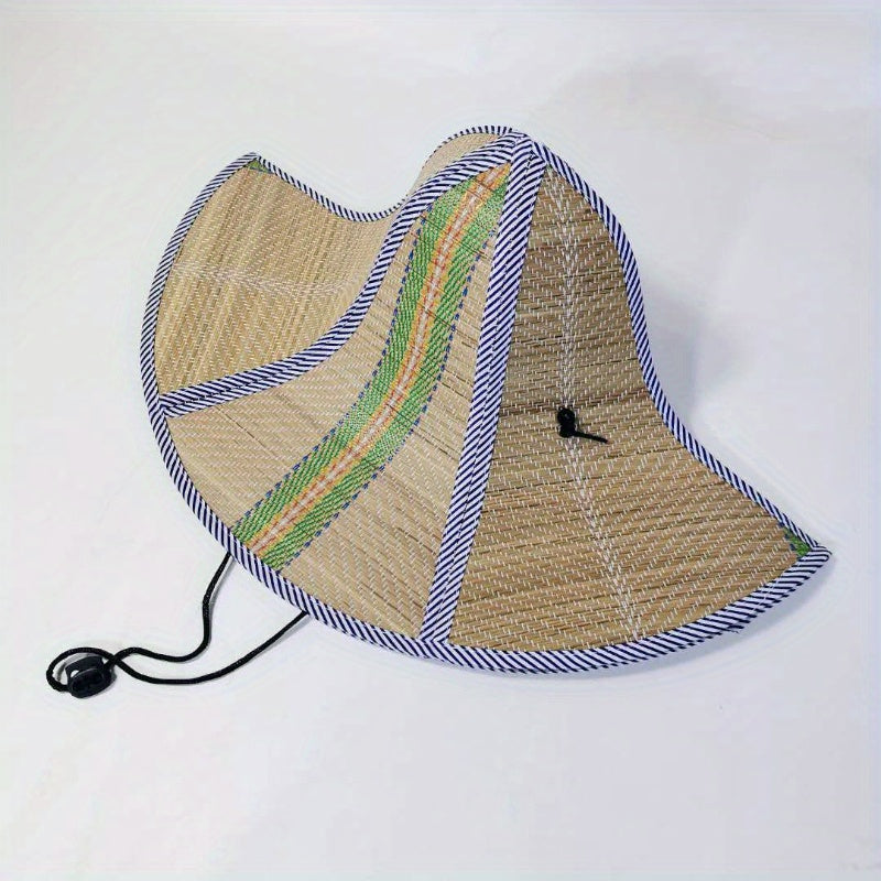 Drawstring Fishing Hat Unisex Sun Shade Cap for Outdoor Activities