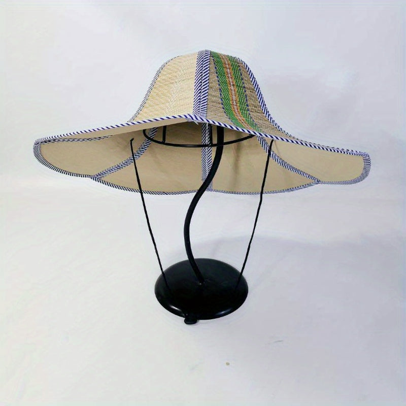 Drawstring Fishing Hat Unisex Sun Shade Cap for Outdoor Activities