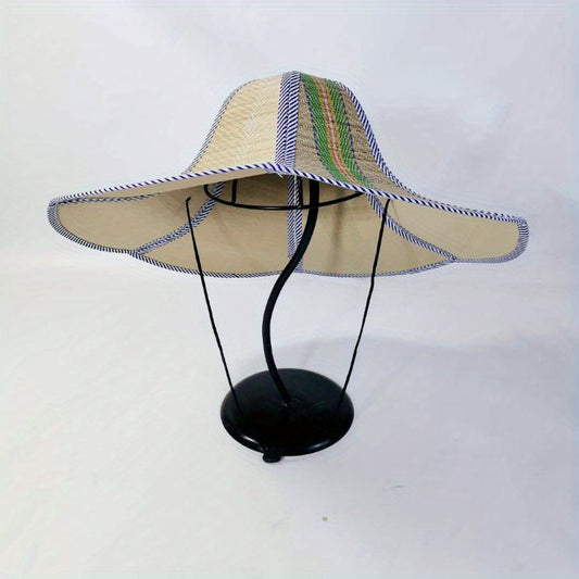 Drawstring Fishing Hat Unisex Sun Shade Cap for Outdoor Activities