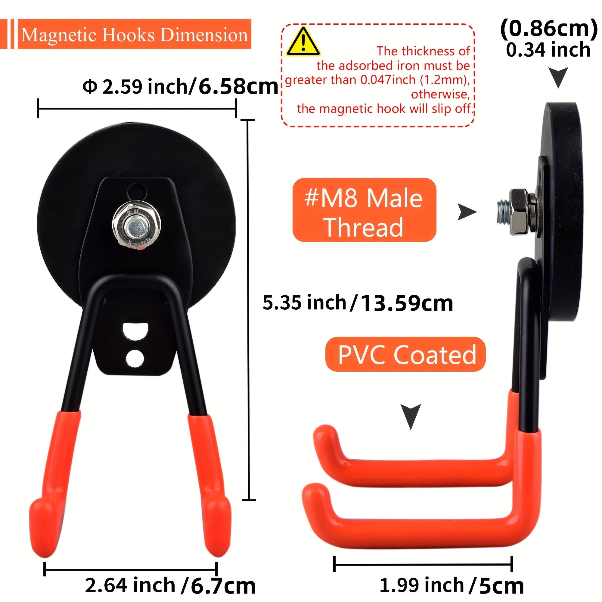 Garage Magnet Hooks Strong Storage Utility Magnetic Hooks