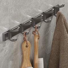 Adjustable Wall Mounted Back Hook Coat Towel Hanger
