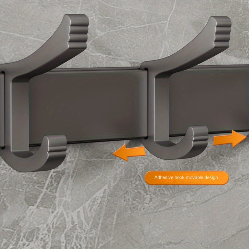Adjustable Wall Mounted Back Hook Coat Towel Hanger