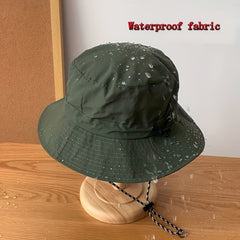 Foldable Fishing Hat Backpack Buckle Waterproof Quick Drying