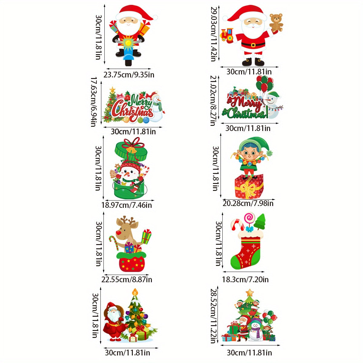 Santa Claus Snowman Christmas Door Hanging Banner Party Decoration