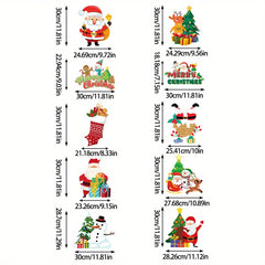Santa Claus Snowman Christmas Door Hanging Banner Party Decoration