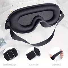 3D Contoured Blockout Light Eye Mask Adjustable Strap for Sleeping Travel Nap