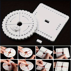 2pcs Beading Cord Disc Braiding Weaving Plate Knitting Tools