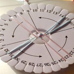 2pcs Beading Cord Disc Braiding Weaving Plate Knitting Tools