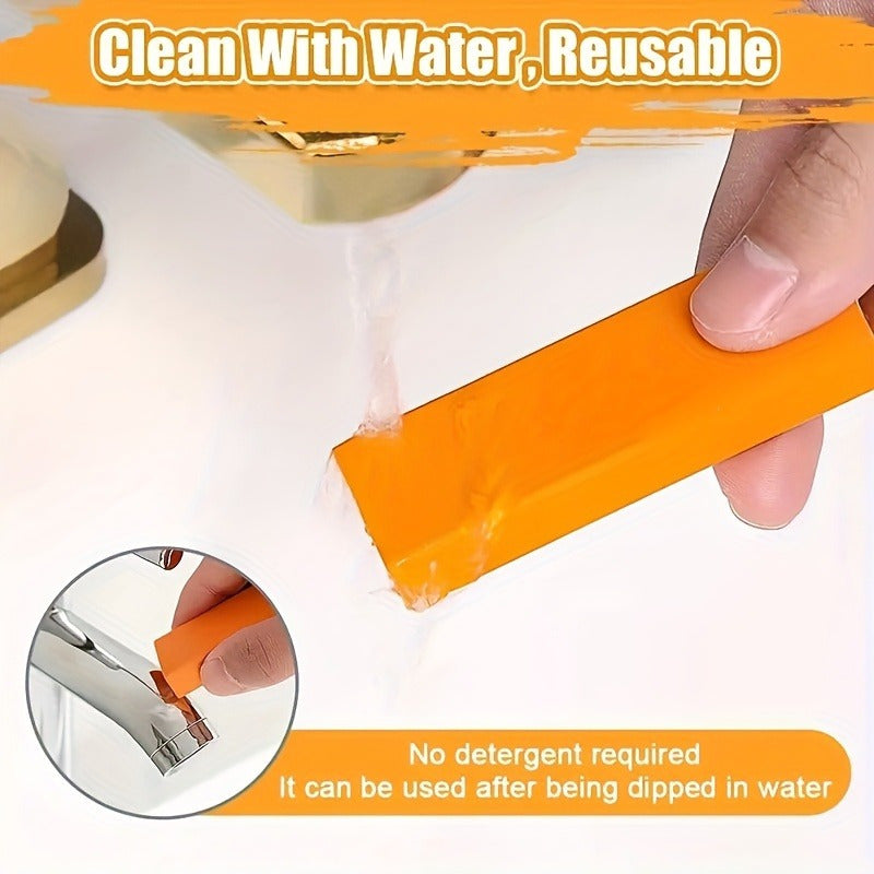 2pcs Limescale Eraser Rust Removal Rubber Brush Bathroom Kitchen Surfaces