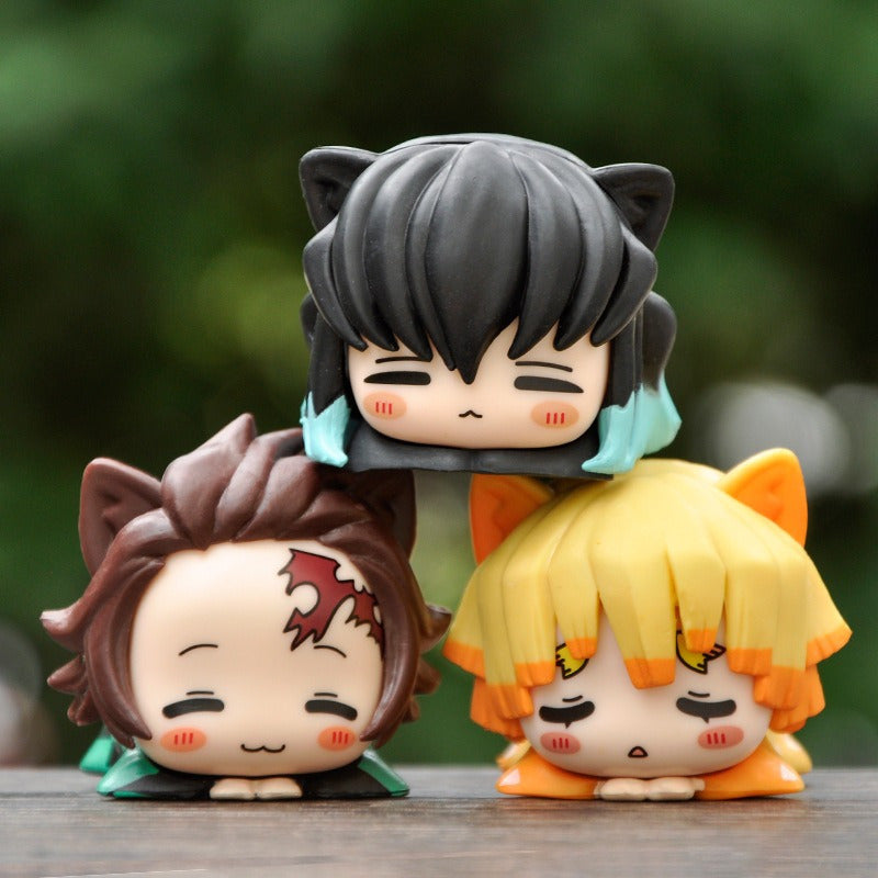 Anime Hero Hand Office Boy Toy Car Desktop Ornament